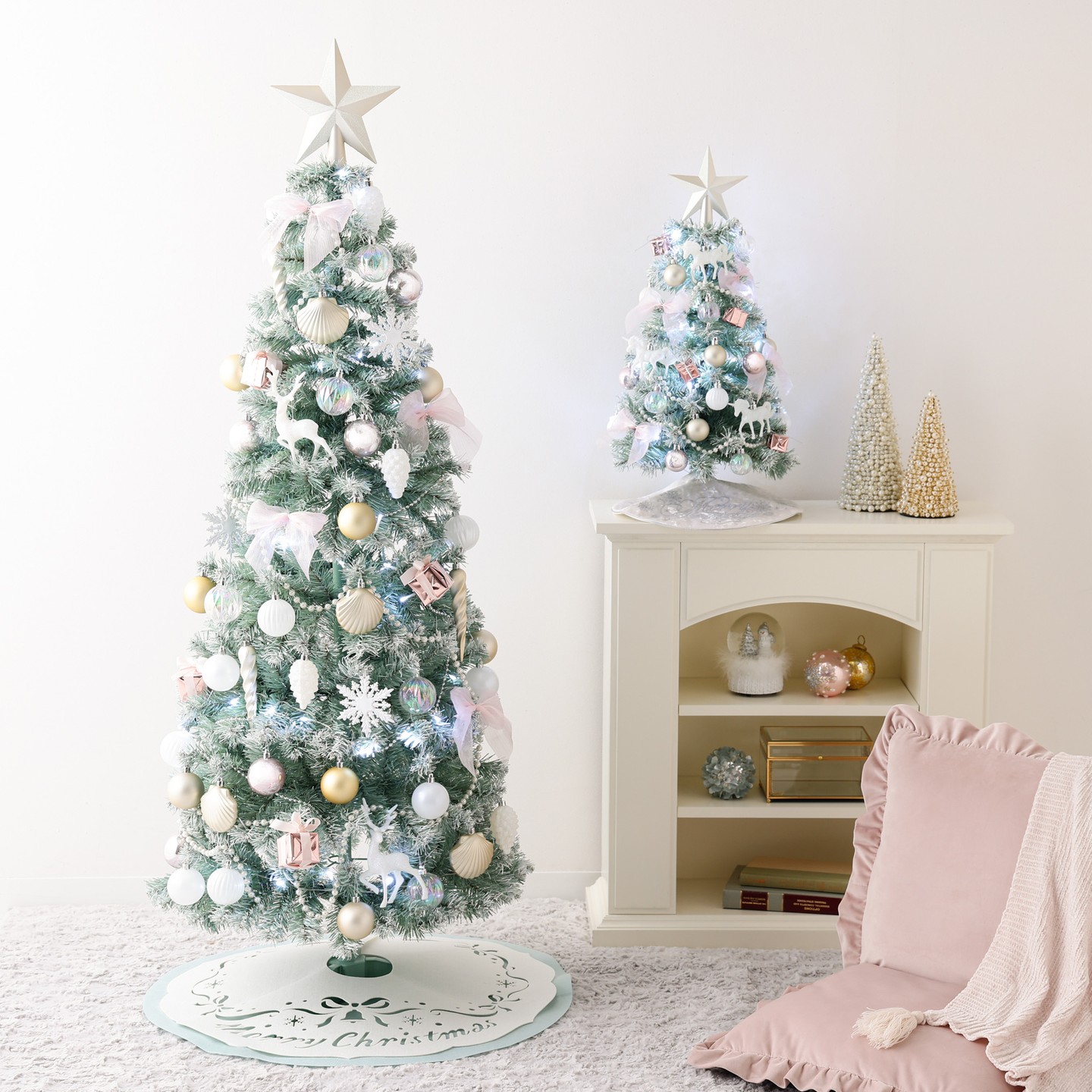 なつちゃん♡ ④クリスマスツリー  ゴールド モコモコホワイト♡ なつちゃん♡ ④クリスマスツリー ゴールド モコモコホワイト♡